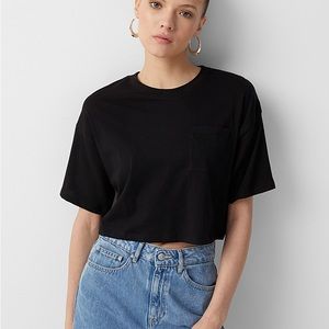 American Apparel Cropped Pocket Tee
